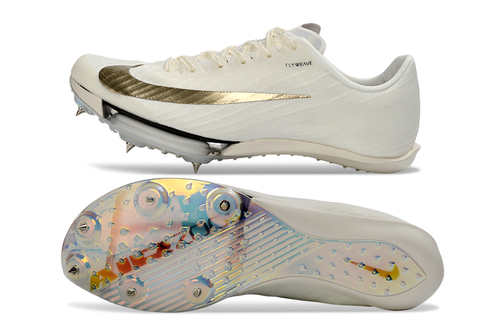 Spikes Nike Air Zoom MaxFly 2 (Blanco / Oro Metálico)