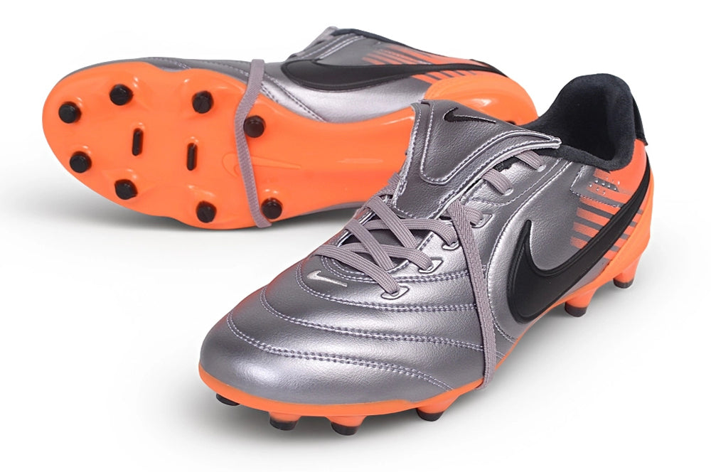 Tacos de Fútbol Nike Tiempo Ligera Pro FG - Gris / Naranja (Césped Natural / Firm Ground)