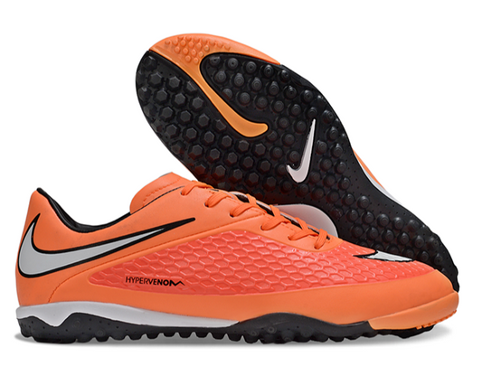 Tenis de Fútbol Nike Hypervenom Phantom TF - Naranja / Blanco (Césped Sintético / Turf)