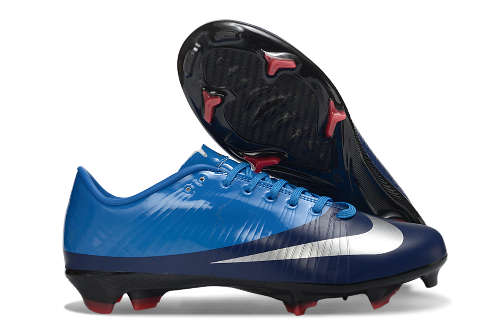 Tacos de Fútbol Nike Mercurial FG - Azul / Blanco (Césped Natural / Firm Ground)