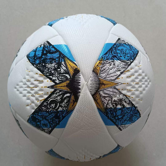 Balón Adidas Argentum 1893 AFA Balón de Juego Oficial (Blanco, Celeste y Dorado)