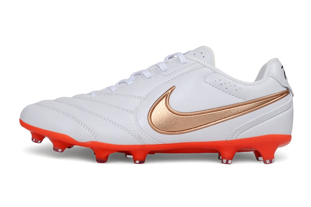 Tacos de Fútbol Nike Tiempo Ligera Pro FG - Blanco / Dorado (Césped Natural / Firm Ground)