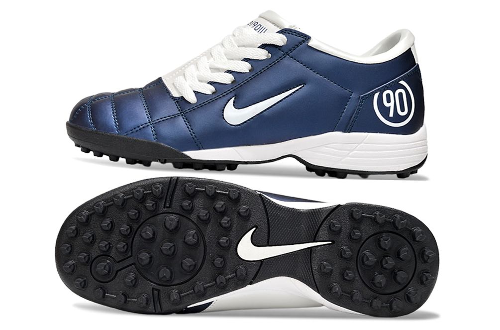 Tenis de Fútbol Nike Total 90 TF - Azul / Blanco (Césped Sintético / Turf)