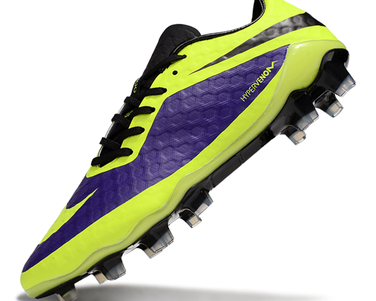 Tacos de Fútbol Nike Hypervenom Phantom FG - Amarillo / Morado (Césped Natural / Firm Ground)