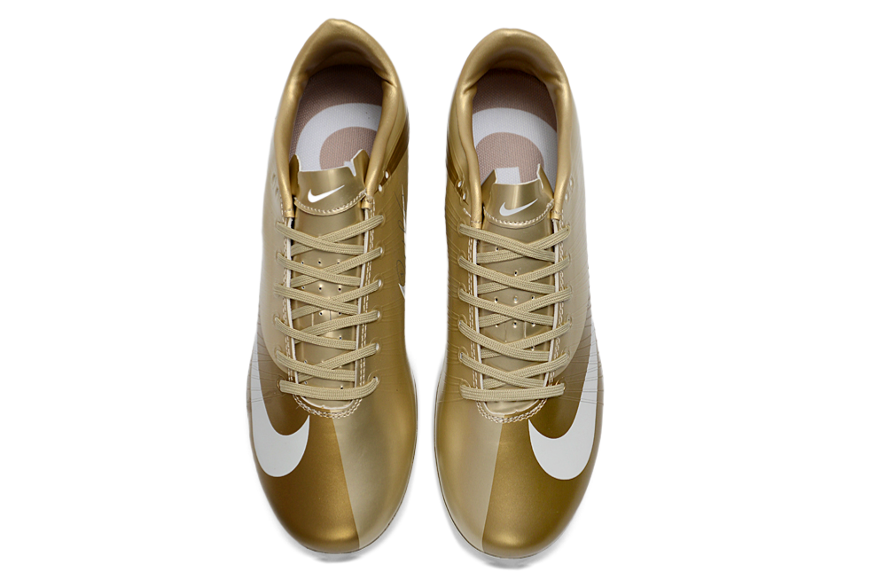 Tacos de Fútbol Nike Mercurial FG - Dorado / Blanco (Césped Natural / Firm Ground)