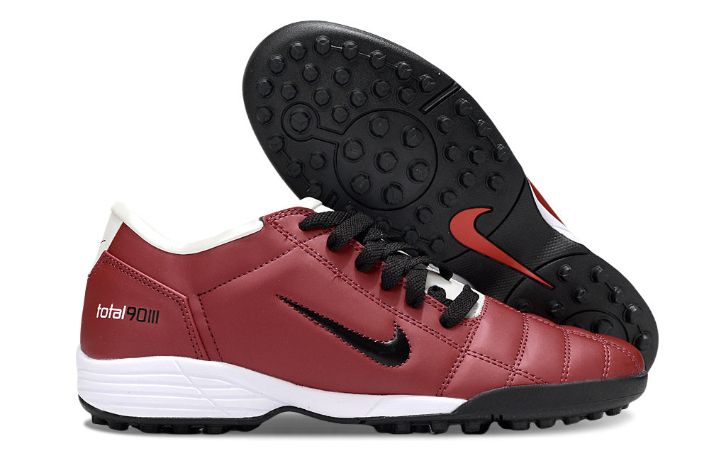 Tenis de Fútbol Nike Total 90 TF - Rojo / Blanco (Césped Sintético / Turf)