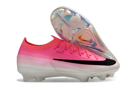 Tacos de Fútbol Nike Mercurial Vapor 17 Elite FG - Rosado y Blanco (Césped Natural)