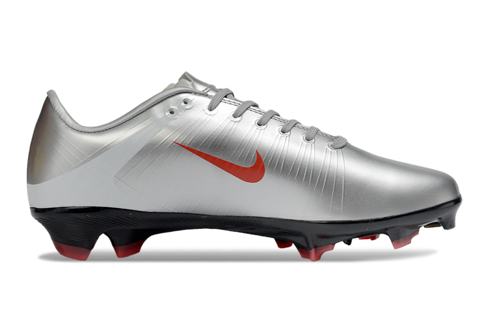 Tacos de Fútbol Nike Mercurial FG - Plata / Rojo (Césped Natural / Firm Ground)