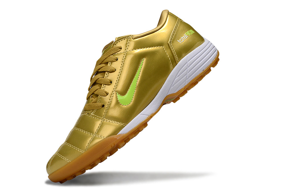 Tenis de Fútbol Nike Total 90 TF - Dorado (Césped Sintético / Turf)