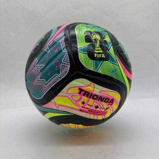 Balón Adidas FIFA Trionda Pro (Negro, Verde, Fucsia y Amarillo)