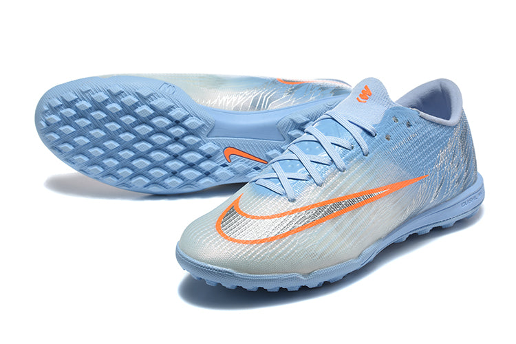 Tenis de Fútbol Nike Mercurial Vapor Academy TF - Azul Claro y Naranja (Sintético / Turf)
