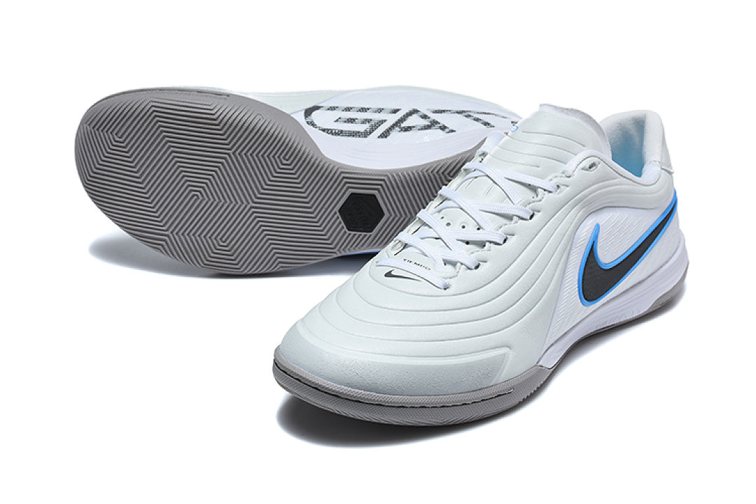 Tenis de Fútbol Nike Tiempo IC - Blanco / Negro (Césped Interior / Futsal)