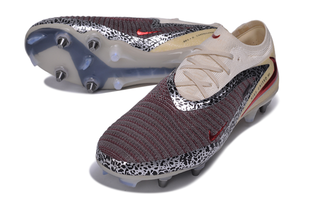 Tacos de Fútbol Nike Phantom GX 2 Elite SG - Beige / Marrón / Estampado (Césped Natural / Soft Ground)