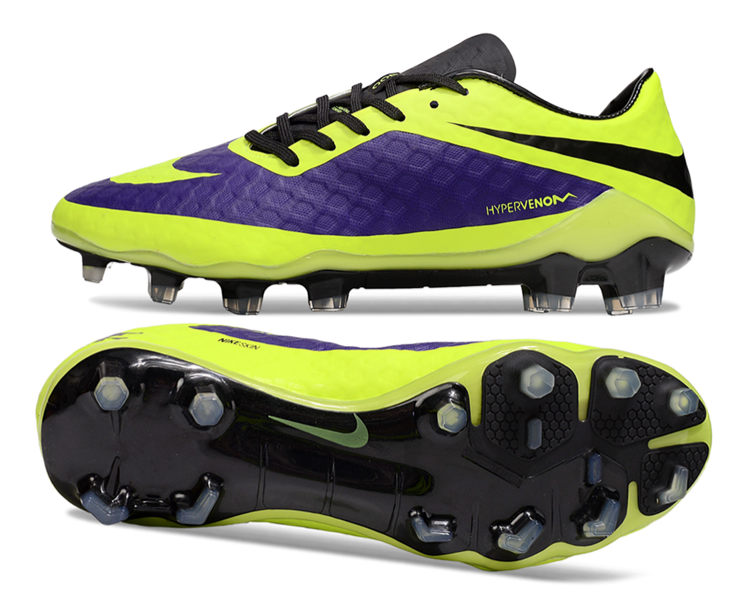 Tacos de Fútbol Nike Hypervenom Phantom FG - Amarillo / Morado (Césped Natural / Firm Ground)