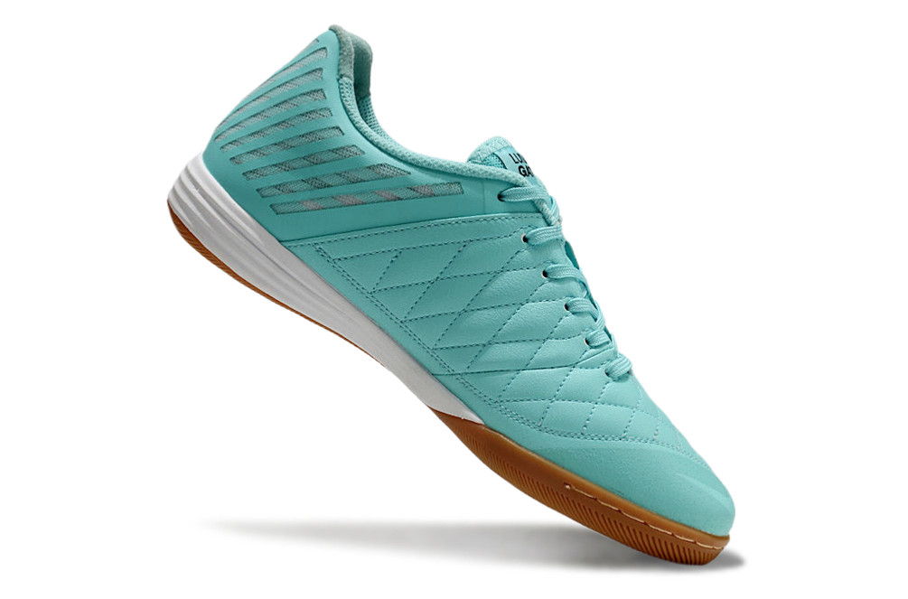 Tenis de Fútbol Nike Lunar Gato II - Celeste con Swoosh Negro y Suela de Hule (Césped Interior / Futsal)
