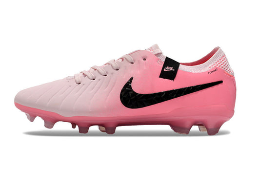 Tacos de Fútbol Nike Tiempo Legend 9 Elite FG - Rosa y Negro (Césped Natural / Firm Ground)