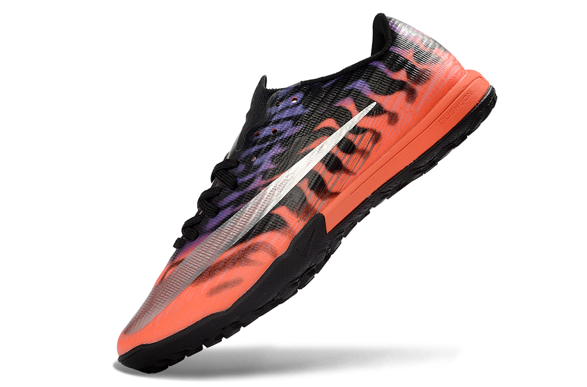 Tenis de Fútbol Nike Mercurial Vapor Academy TF - Negro, Naranja y Morado (Sintético / Turf)
