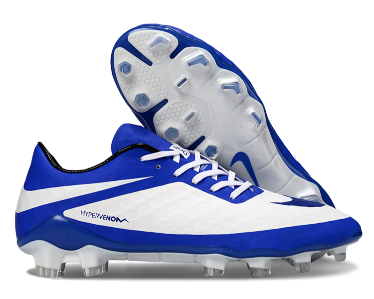 Tacos de Fútbol Nike Hypervenom Phantom FG - Azul / Blanco (Césped Natural / Firm Ground)