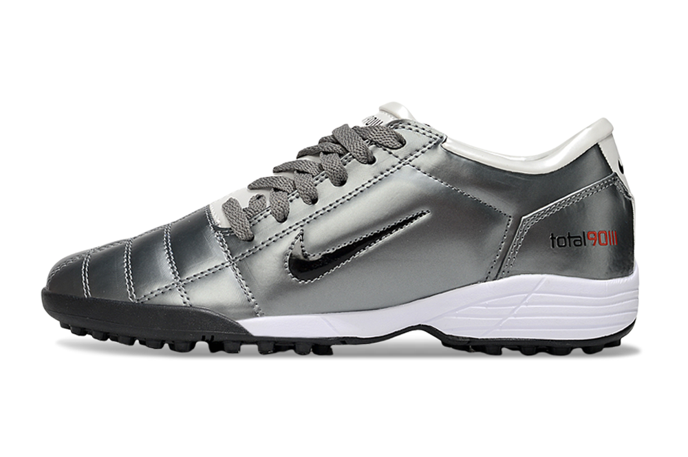 Tenis de Fútbol Nike Total 90 TF - Plata / Blanco (Césped Sintético / Turf)