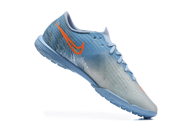 Tenis de Fútbol Nike Mercurial Vapor Academy TF - Azul Claro y Naranja (Sintético / Turf)