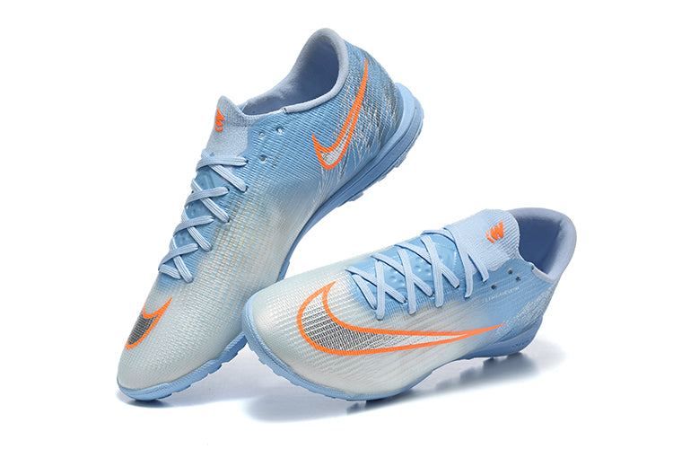 Tenis de Fútbol Nike Mercurial Vapor Academy TF - Azul Claro y Naranja (Sintético / Turf)