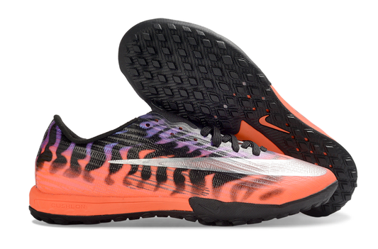 Tenis de Fútbol Nike Mercurial Vapor Academy TF - Negro, Naranja y Morado (Sintético / Turf)