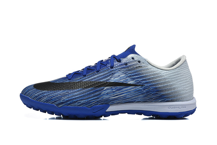 Tenis de Fútbol Nike Mercurial Vapor Academy TF - Azul, Blanco y Negro (Sintético / Turf)