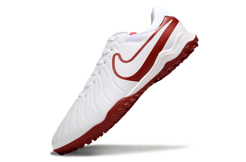 Tenis de Fútbol Nike Tiempo Legend 9 Pro TF - Blanco y Rojo (Sintético / Turf)