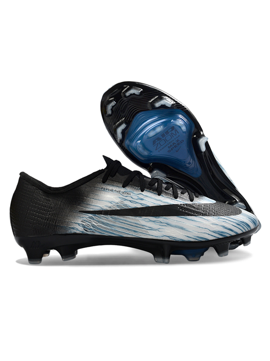 Tacos de Fútbol Nike Mercurial Vapor 17 Elite FG - Negro, Blanco y Azul (Césped Natural)