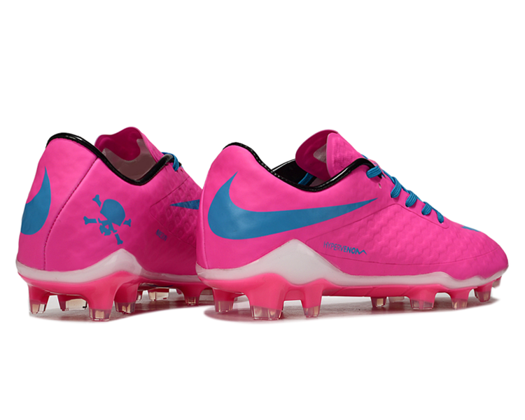 Tacos de Fútbol Nike Hypervenom Phantom FG - Rosado / Azul (Césped Natural / Firm Ground)