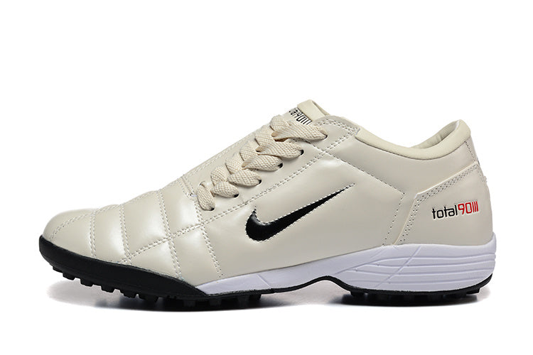 Tenis de Fútbol Nike Total 90 TF - Beige / Negro (Césped Sintético / Turf)