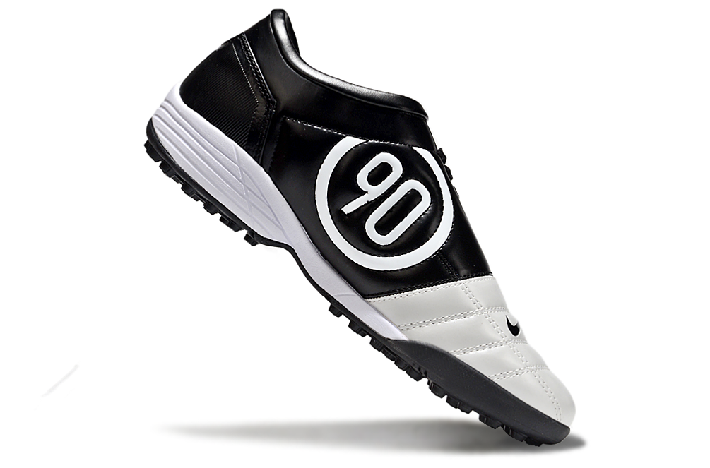 Tenis de Fútbol Nike Total 90 TF - Blanco / Negro (Césped Sintético / Turf)