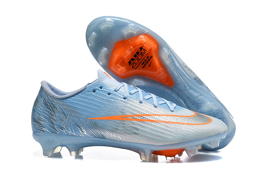 Tacos de Fútbol Nike Mercurial Vapor 17 Elite FG - Azul Cielo, Plateado y Naranja (Césped Natural)