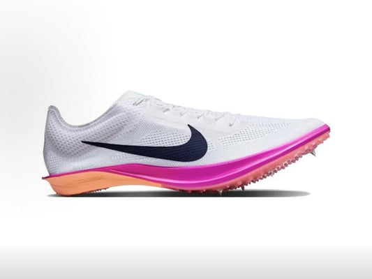 Spikes Nike ZoomX Dragonfly 2 (Blanco, Rosado y Negro)