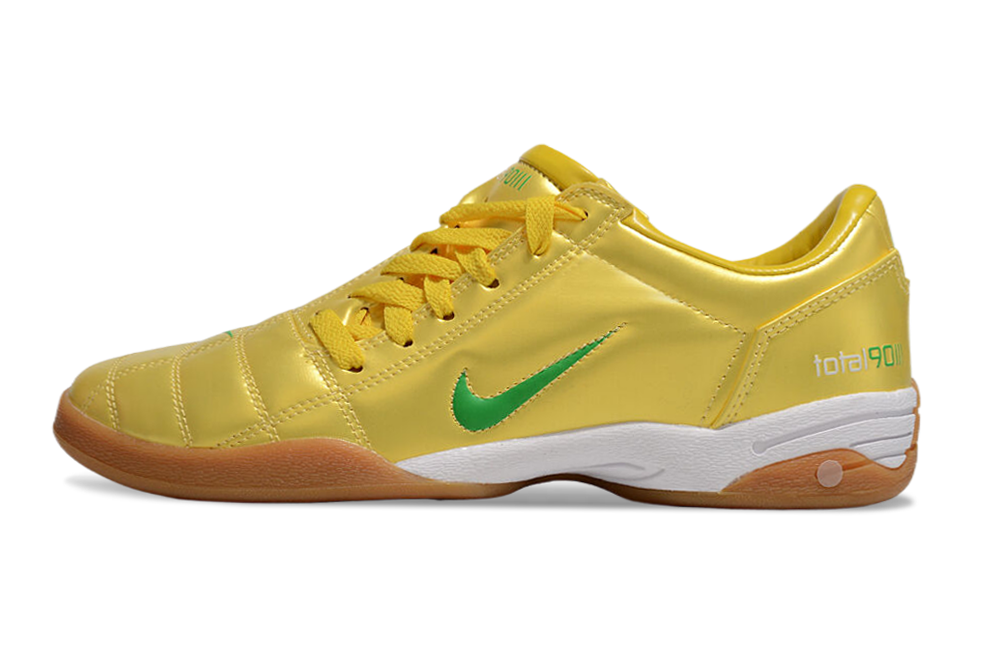 Tenis de Fútbol Nike Total 90 IC - Amarillo / Verde (Césped Interior / Futsal)