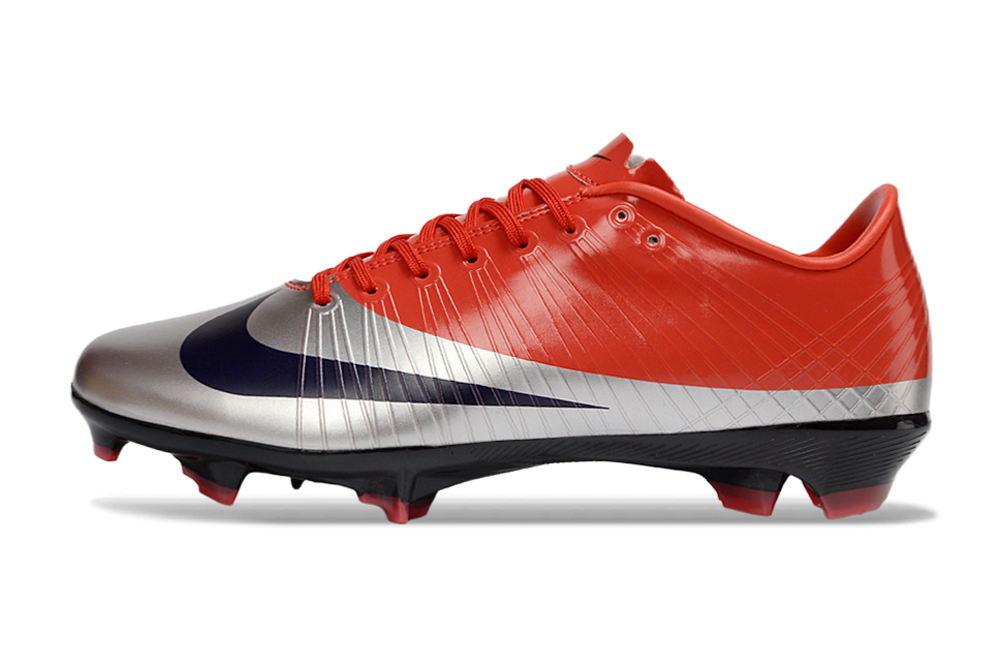 Tacos de Fútbol Nike Mercurial FG - Rojo / Plata (Césped Natural / Firm Ground)