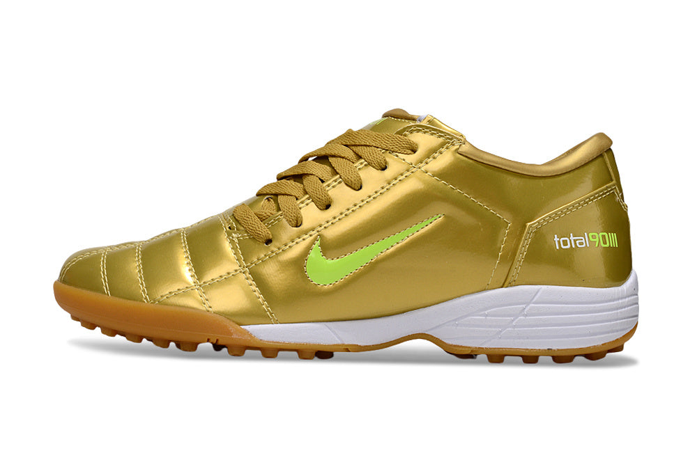 Tenis de Fútbol Nike Total 90 TF - Dorado (Césped Sintético / Turf)