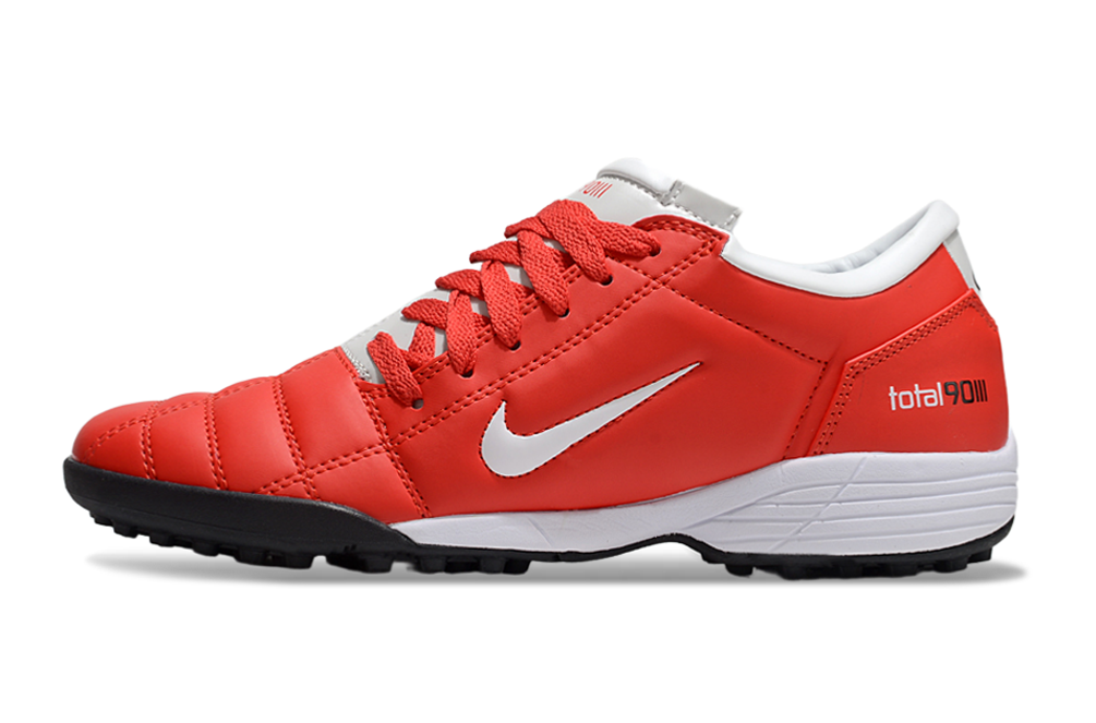 Tenis de Fútbol Nike Total 90 TF - Rojo / Blanco (Césped Sintético / Turf)