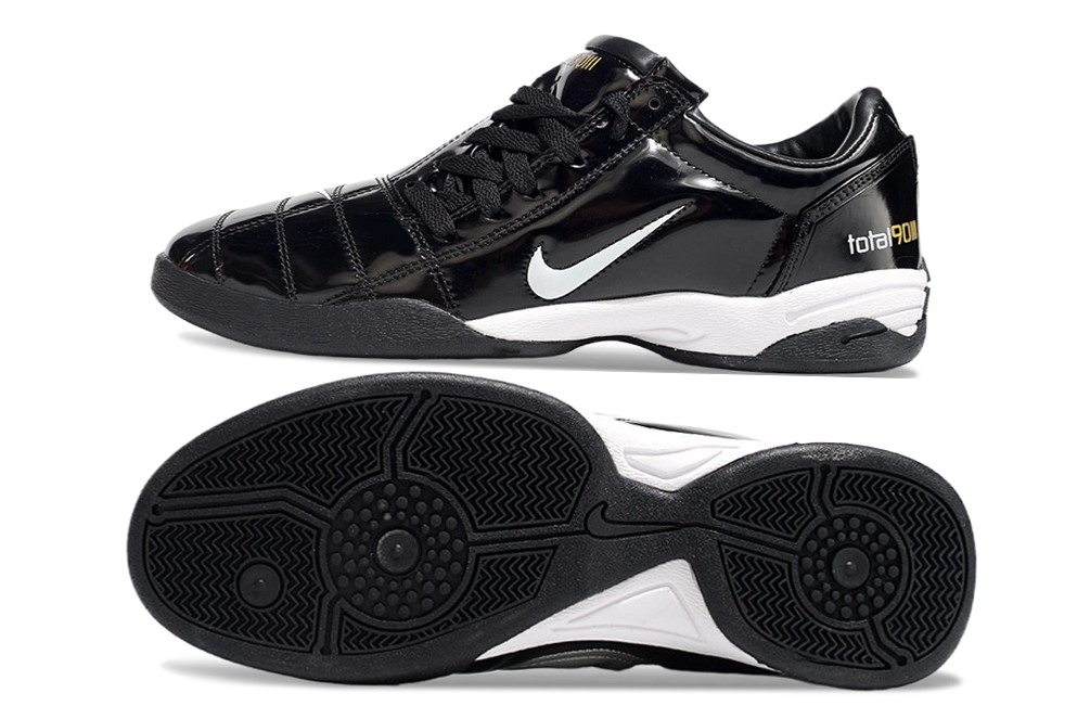 Tenis de Fútbol Nike Total 90 IC - Negro / Blanco (Césped Interior / Futsal)