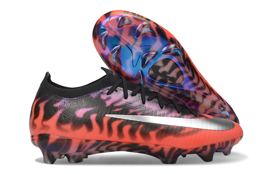 Tacos de Fútbol Nike Mercurial Vapor 17 Elite FG - Negro, Naranja y Plateado (Césped Natural)