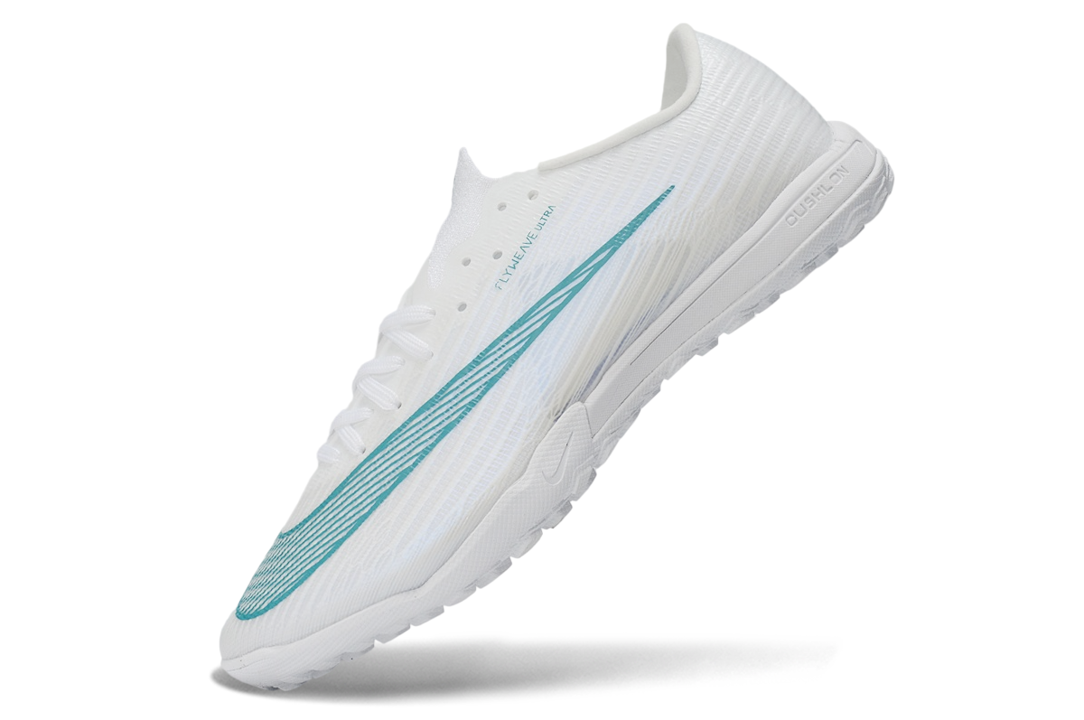 Tenis de Fútbol Nike Mercurial Vapor - Blanco y Turquesa (Sintético / Turf)