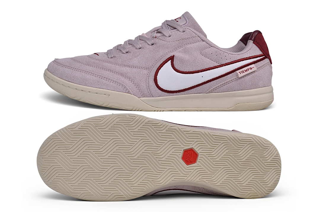 Tenis de Fútbol Nike Tiempo IC - Rosa / Blanco (Césped Interior / Futsal)