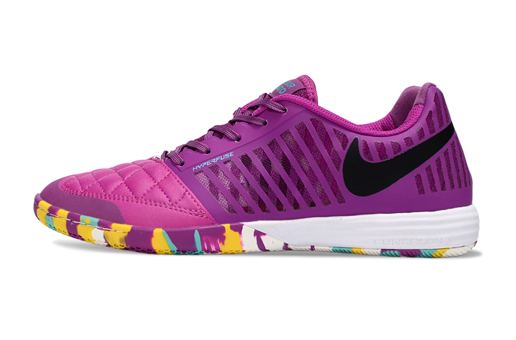Tenis de Fútbol Nike Lunar Gato IC - Morado, Fucsia y Multicolor (Sala / Indoor)