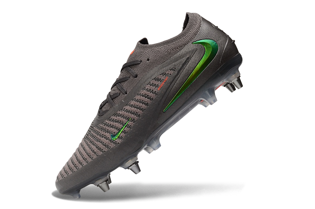 Tacos de Fútbol Nike Phantom GX 2 Elite SG - Gris / Verde (Césped Natural / Soft Ground)