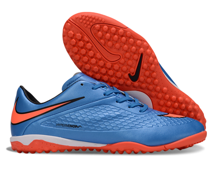 Tenis de Fútbol Nike Hypervenom Phantom TF - Azul / Naranja (Césped Sintético / Turf)