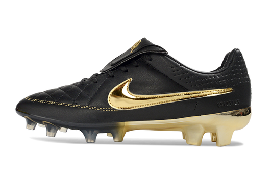 Tacos de Fútbol Nike Tiempo Legend 10 Elite FG Edición Especial - Negro y Dorado (Césped Natural / Firm Ground)