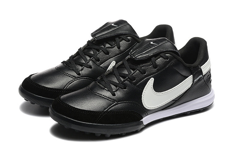 Tenis de Fútbol Nike Premier 3 TF - Negro y Blanco (Sintético / Turf)
