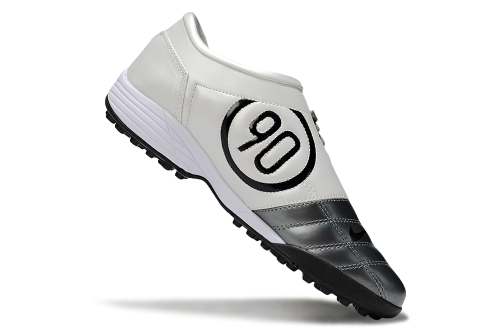 Tenis de Fútbol Nike Total 90 TF - Plata / Blanco (Césped Sintético / Turf)