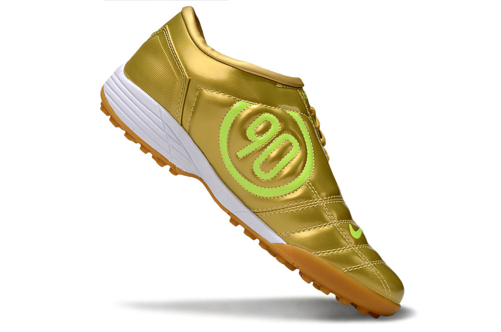 Tenis de Fútbol Nike Total 90 TF - Dorado (Césped Sintético / Turf)