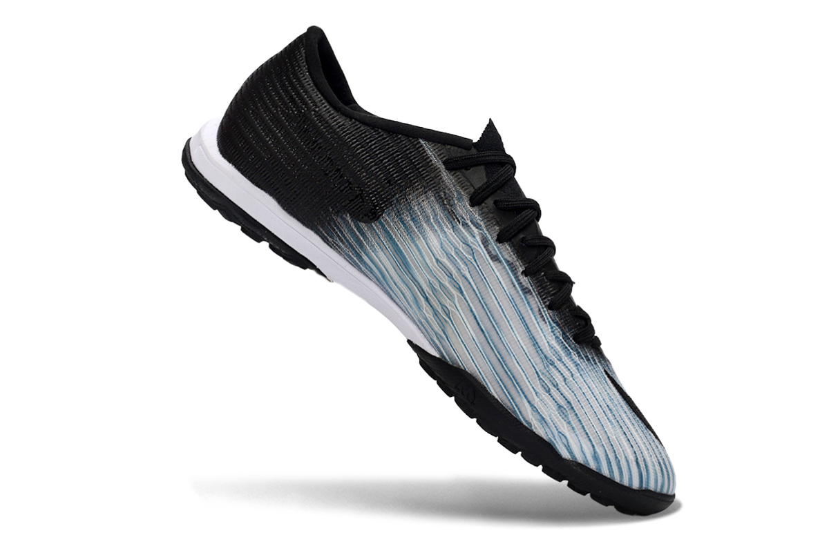 Tenis de Fútbol Nike Mercurial Vapor Academy TF - Negro, Blanco y Azul (Sintético / Turf)